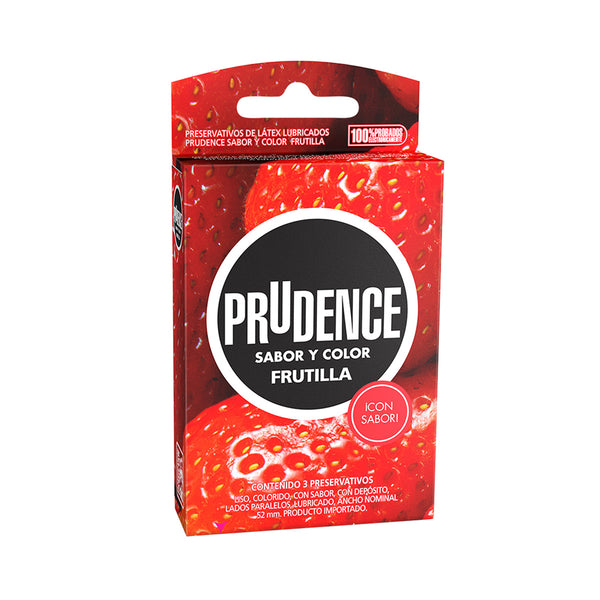 Condones Prudence Frutilla x 3