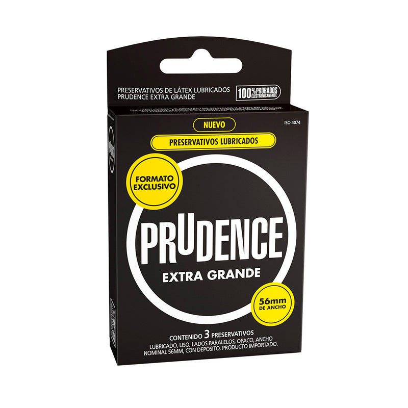 Condones Prudence Extra Grande x 3
