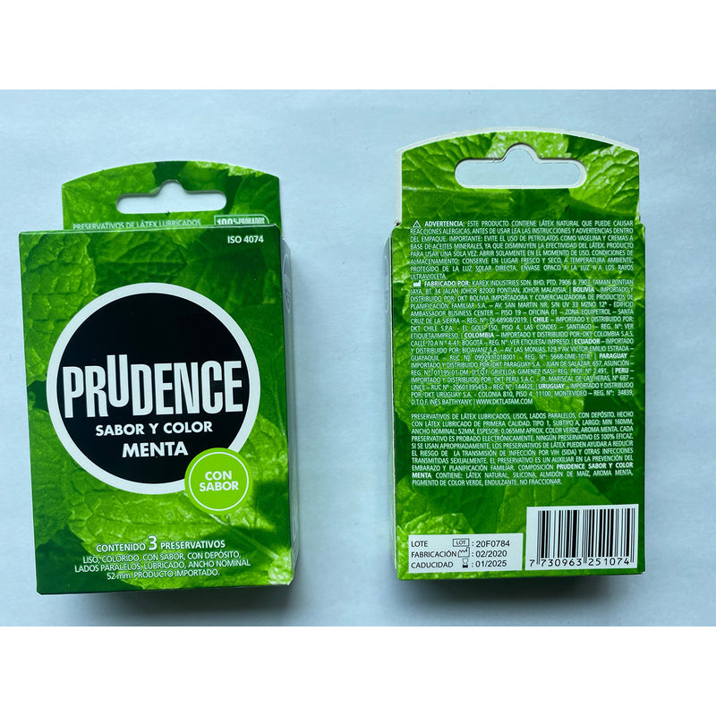Condones Prudence Menta x 3
