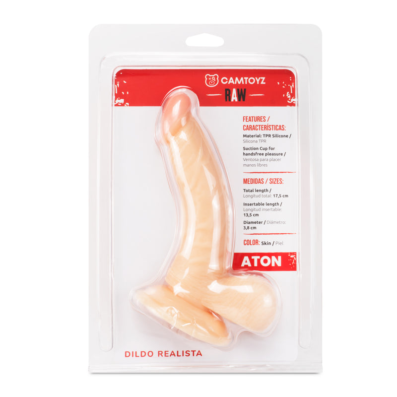 Dildo Curvo Realista Aton 17,5 cm