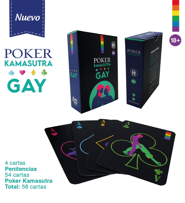 Juego de Cartas Poker Kamasutra Gay