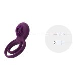 Anillo Vibrador Para El Pene Tammy Morado Svakom DistriSex