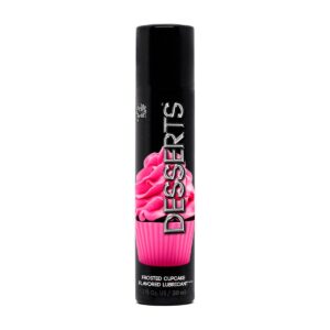 Wet® Desserts® Lubricante con Sabor a Cupcake con Glaseado de Fresa