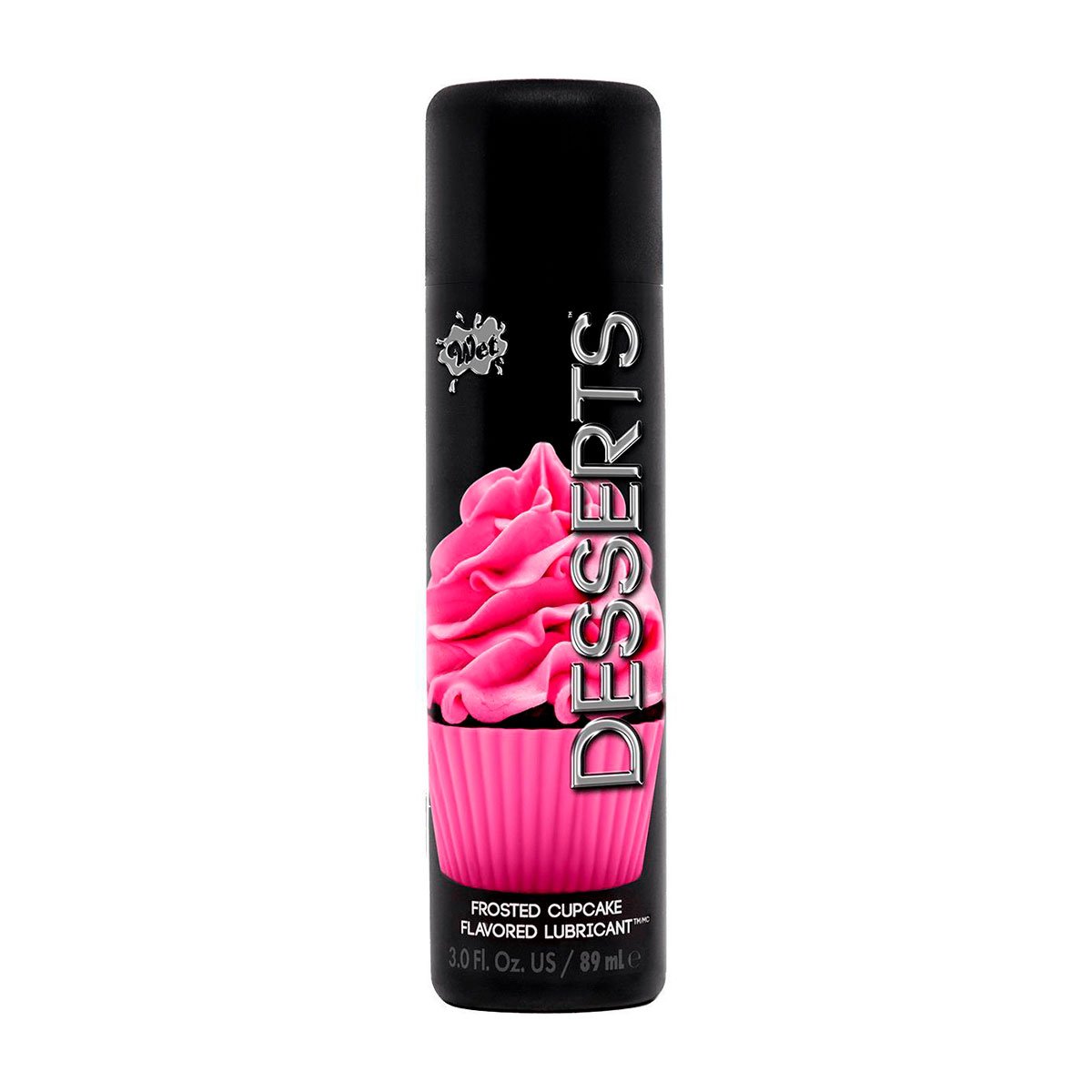 Wet® Desserts® Lubricante con Sabor a Cupcake con Glaseado de Fresa