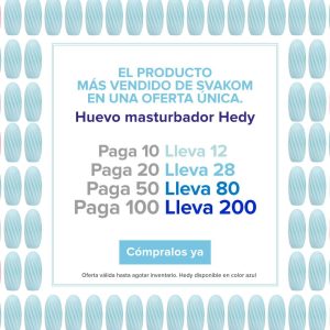 Super Oferta SVAKOM - Huevo Masturbador Hedy-SVAKOM-DistriSex