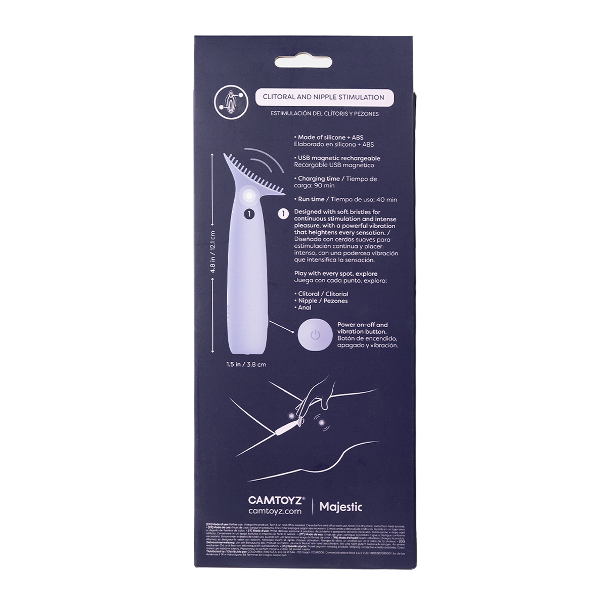 Teesy Vibrador de clítoris y pezones Camtoyz